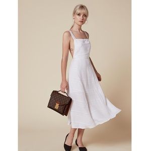 White Linen Summery Reformation Dress - NWOT